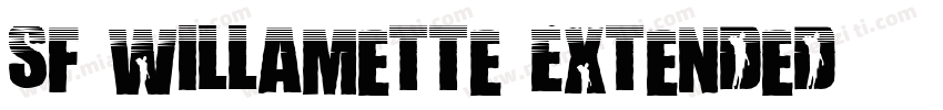 SF Willamette Extended字体转换